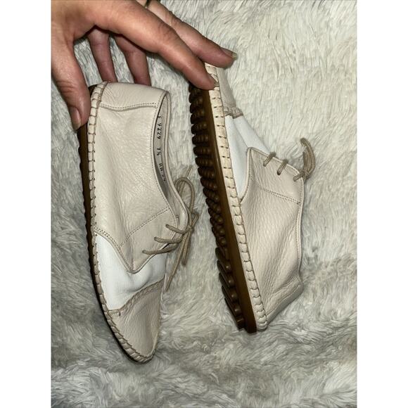 NWOB Cole Haan Soft Leather Lace Up Flats Size 7.5 AA - Picture 7 of 9